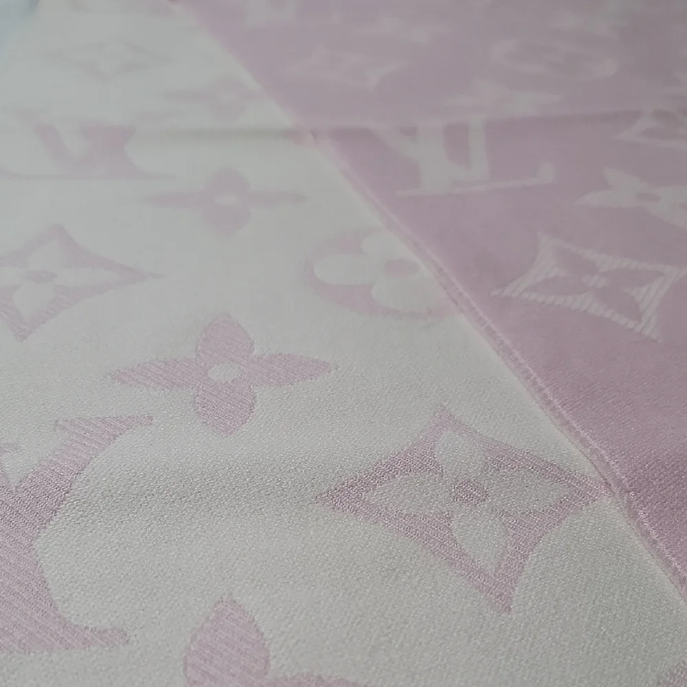 Louis Vuitton Light Pink Monogram Reversible Shawl Scarf - Picture 3 of 4